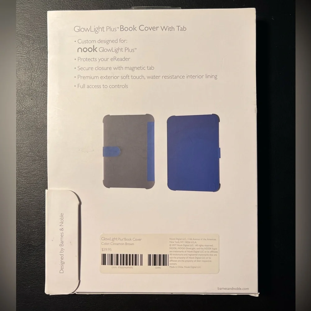 Nook Glowlight Plus Book Cover With Tab